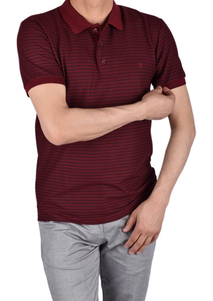 WLM-30195 Polo Yaka Tişört /bordo/xl