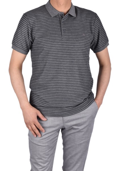 WLM-30195 Polo Yaka Tişört /gri/l fırsatları
