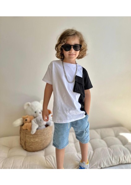 Yigit Butik Kot Şortlu Erkek Çocuk Takım