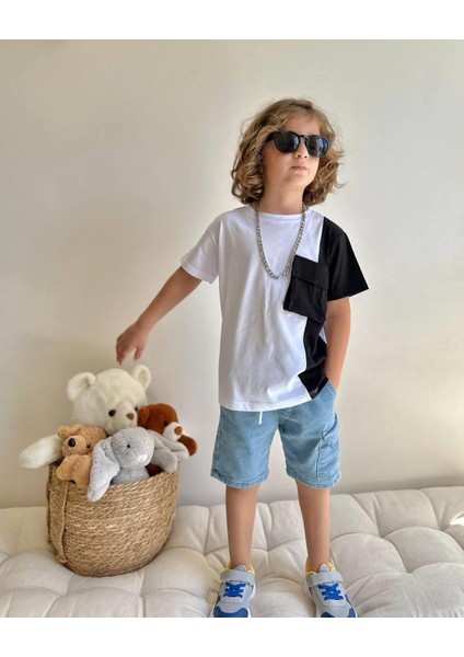 Yigit Butik Kot Şortlu Erkek Çocuk Takım