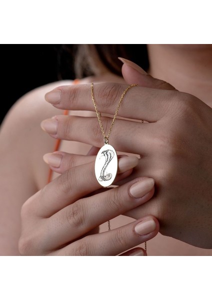 Vianto Jewellery 925 Ayar Kadın Gümüş Madalyon Kolye - Şık ve Anlamlı Tasarım