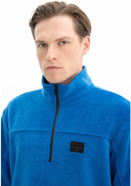 Erkek Basic Regular Fit Dik Yaka Tüy Bırakmayan Softech Polar Yarım Fermuarlı Sweatshirt K26404674701 fiyatları