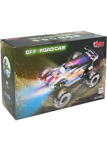 Uzaktan Kumandalı Full Fonksiyon 2.4g 1:18 Şarjlı High Off Road Araba - Mavi