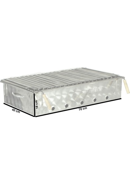 MTH-380 Set Üstü Lama Izgaralı Mangal (70X40)