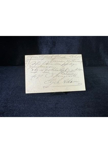 Antiye Almanya Reich Dönemine Ait 1910 Yılında Postadan Geçmiş Posta Kartı Damgalı Kendinden Pullu 7 1/2 Pfennig ve 2 1/2 Pullu Germania Deutsches Reich fiyatları