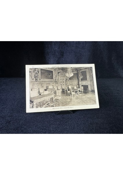 Palais Fontaınebleau Salon De Louis Postcard Kartpostal Fransa Fontaınebleau Sarayı Taşbaskı