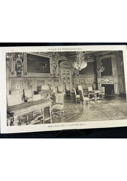 Palais Fontaınebleau Salon De Louis Postcard Kartpostal Fransa Fontaınebleau Sarayı Taşbaskı fiyatları