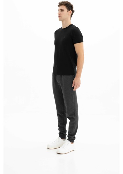 Erkek Basic Slim Fit Likralı Lastikli Dar Paça Eşofman Altı K26174998301