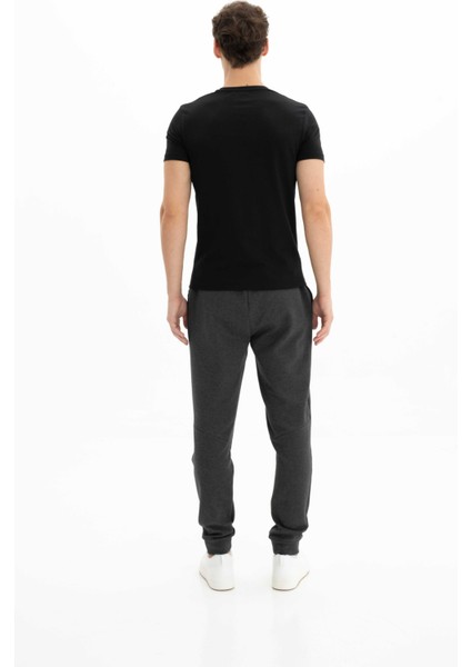 Erkek Basic Slim Fit Likralı Lastikli Dar Paça Eşofman Altı K26174998301