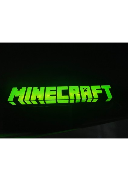 Minecraft LED ışıklı Lightbox Masa Lambası