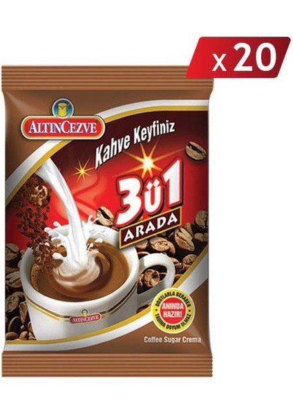 3'ü 1 Arada Hazır Kahve 250 gr - 20Lİ Paket