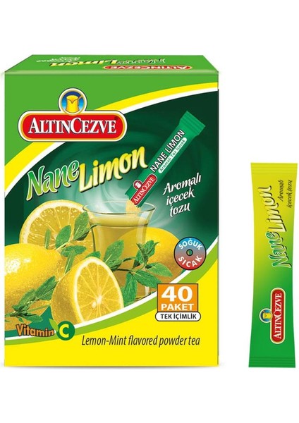 Nane Limon Aromalı Tek Içimlik Içecek Tozu 40 x 1.5 gr
