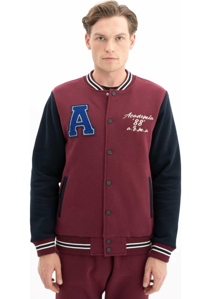 Erkek Şık Tarz Cepli Regular Fit Düğme Kapamalı Kolej Mont Sweatshirt K26264650001