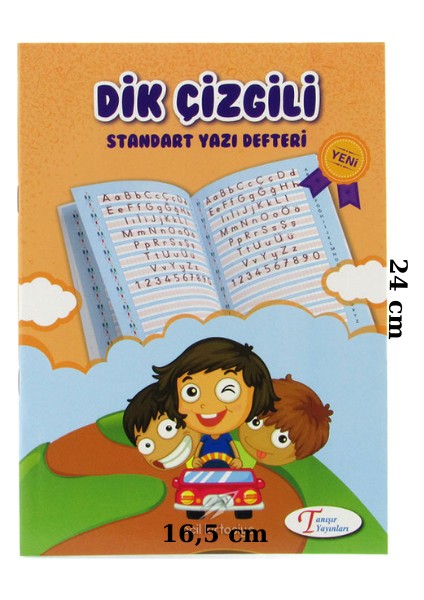 Standart Dik Çizgili Güzel Yazı Defteri ve Ilk Kalemim 1.cni Sınıflar Için Orta Boy 32 Sayfa