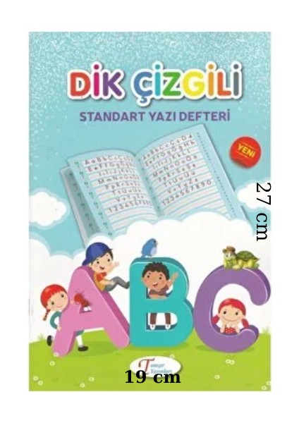 Büyük Boy Standart Dik Çizgili Güzel Yazı Defteri 1.cni Sınıflar Için 4 Adet 48 Sayfa