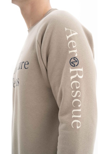 Erkek Yazı Baskılı Regular Fit Bisiklet Yaka Sweatshirt K26124600001 fırsatları