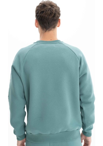 Erkek Yazı Baskılı Regular Fit Bisiklet Yaka Sweatshirt K26124600001 indirimleri