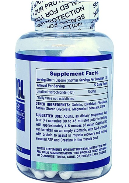 Pharmaceuticals Creatine Hcl 120 Capsules