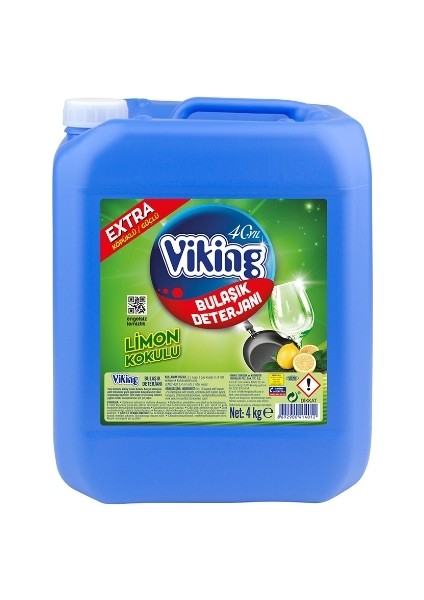 2'li Viking Sıvı Bulaşık Deterjanı 4 Kg. Klasik