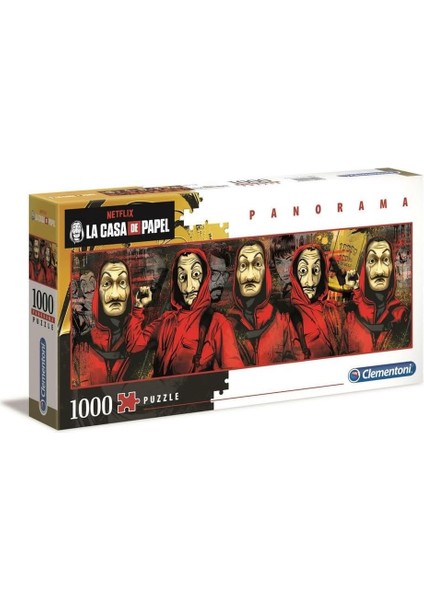 - 39545 - La Casa De Papel Yetişkin Puzzle - Panorama - 1000 Parça