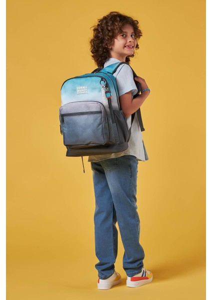 Kids Turkuaz Gri Batik 3'lü Çanta Seti 23768 fiyatları
