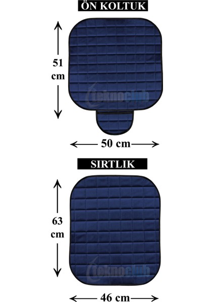 Lüx Soft Cepli Ortopedik Kadife Dokulu Oto Ön Koltuk Alt Minder ve Arka Koltuk Alt Minder Set N0:3