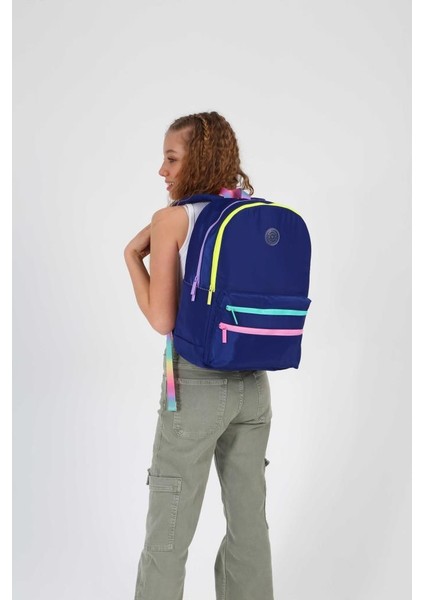 Magic Dreams Sırt Çantası Color Zipper Navy Blue K1730 fiyatları