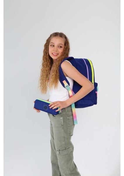 Magic Dreams Sırt Çantası Color Zipper Navy Blue K1730 fırsatları