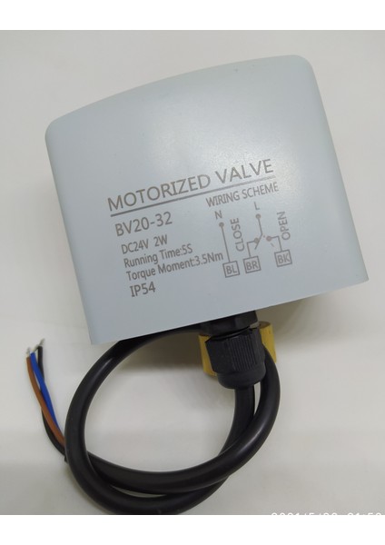 12-24 Vdc Mini Motorlu Vana Solenoid Elektrik Aktüatörlü Zon Kontrol fırsatları