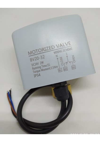 12-24 Vdc Mini Motorlu Vana Solenoid Elektrik Aktüatörlü Zon Kontrol