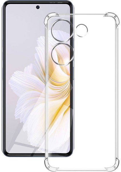 Tecno Camon 20 Pro Kapak Kamera Korumalı Airbag Antishock Köşe Korumalı Şeffaf Silikon Kılıf