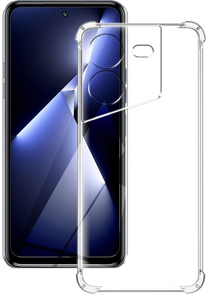 Tecno Pova 5 Kapak Kamera Korumalı Airbag Antishock Köşe Korumalı Şeffaf Silikon Kılıf modelleri