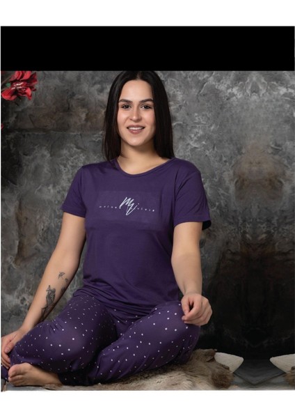 Charme Kadın Milan Bisiklet Yaka Kısa Kol Pijama Takımı K300/250- 1 Adet fiyatları