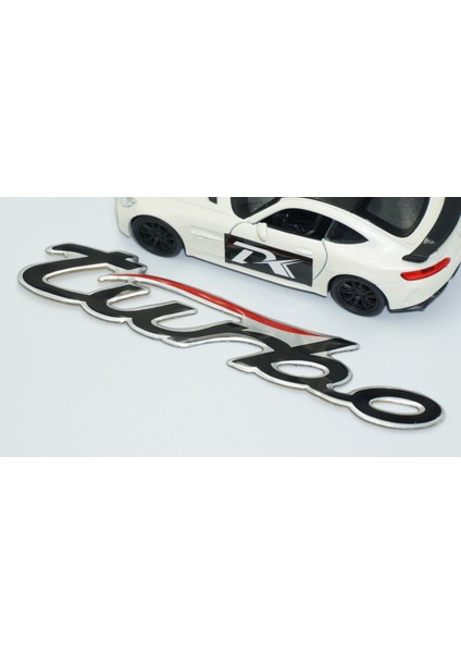 Turbo Krom Alüminyum Body Plaka 3m 3D Logo Amblem fırsatları