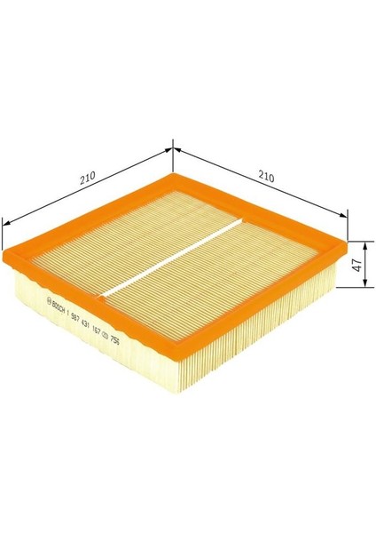 BOS-1987431167 Standart Kabin Filtresi