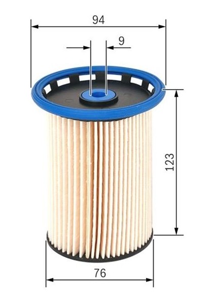 BOS-F026402855 Yakıt Filtresi Touareg 3.0 V6TD 10 Cayen...