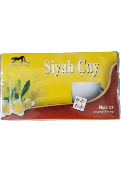 Siyah Çay 20 Adet Süzen Poşet
