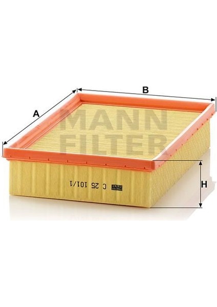 MAN-C251011 x Hava Filtresi P307 1.4-1.6 16V-2.0-2.0 16V...