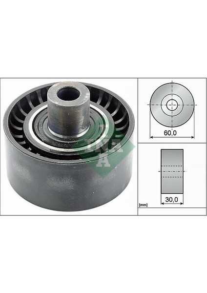 INA-532053810 Alternatör Gergi Rulmanı Toz Kapaksız Partn...