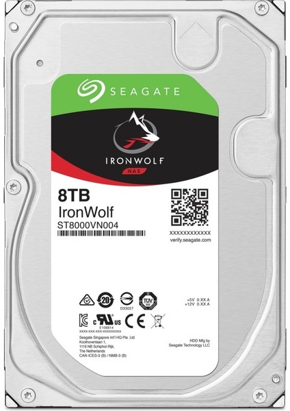 8tb Seagate Ironwolf 7200 256M Rv Nas ST8000VN004