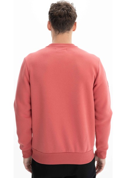 Erkek Regular Fit Cepli Bisiklet Yaka Sweatshirt K26124600601