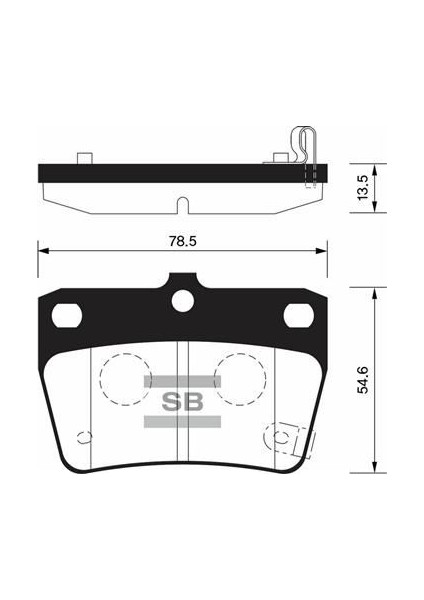 Sangsıng  SNG-SP1457 Arka Balata Rav4 Iı 1.8 Vvti-2.0 Vvti 4WD...