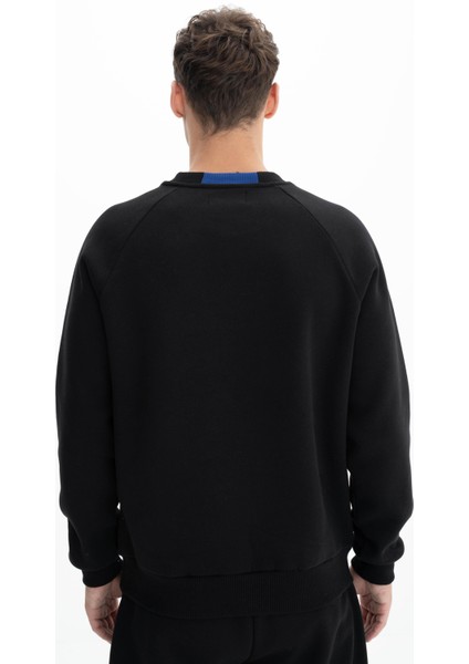 Erkek Basic Büyük Beden Bisiklet Yaka Sweatshirt K26124800801