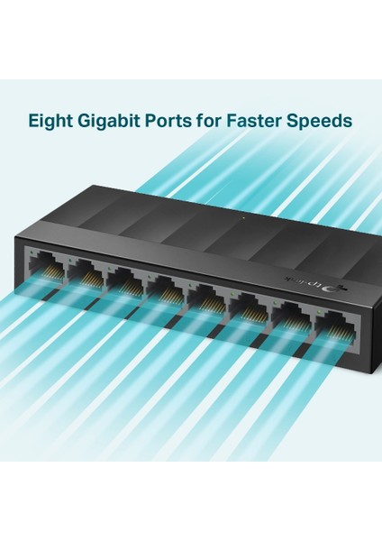 Tp-Lınk LS1008G 8port 10/100/1000 Yönetilemez Swıtch