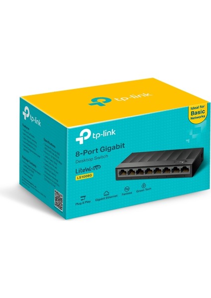 Tp-Lınk LS1008G 8port 10/100/1000 Yönetilemez Swıtch