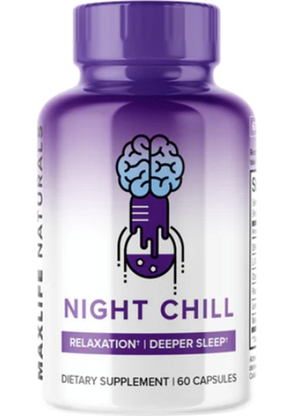 Night Chill - Day Chill DHH-b 10mg Night Time Natural Anxiety & Stress Support 60 Capsul made In Usa