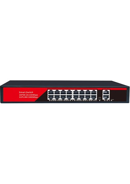 EZ-16PSF 16XFE+2XGE Yönetilemez Poe Switch (240 Watt)