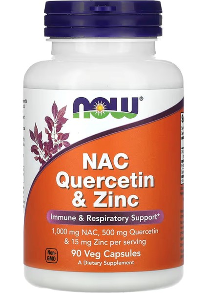 Nac N-Acetyl Cysteine Quercetin & Zinc (Elemental) (From 75 Mg Zinc Bisglycinate) (Albion™) 90 Veg Capsul 3548