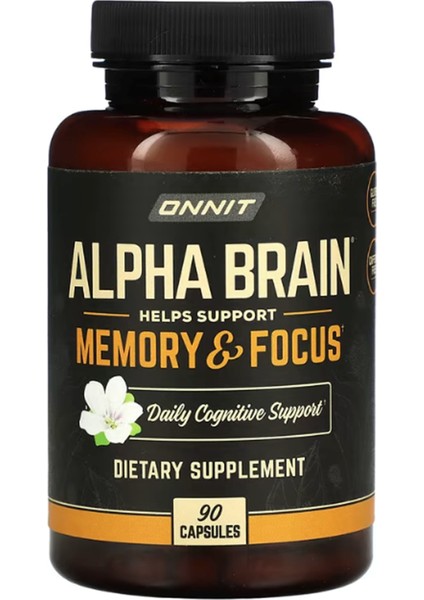Onnit Alpha Brain Memory & Focus 90 Capsul usa Version