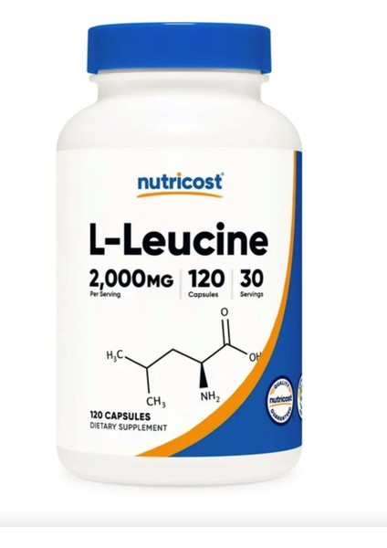 L-Leucine 2 000MG Supplement 120 Vegetarian Capsules 30 Servings usa